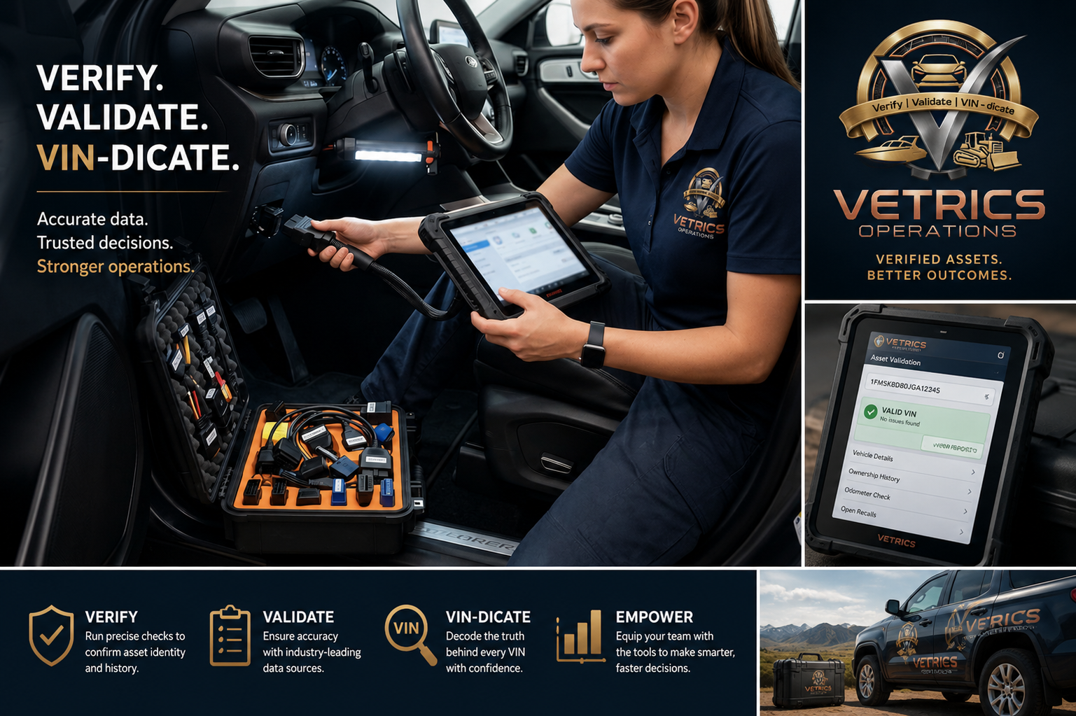 Vetrics vehicle validation service