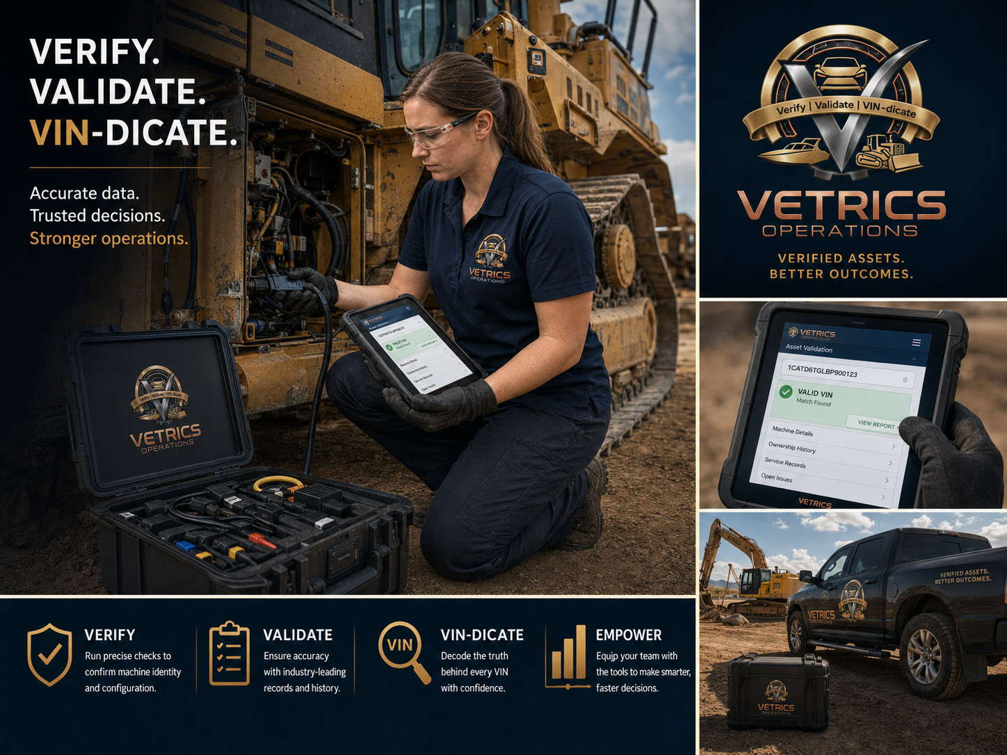 Vetrics heavy equipment validation service