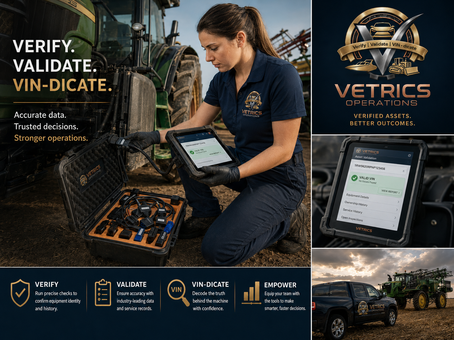 Vetrics tractor validation service